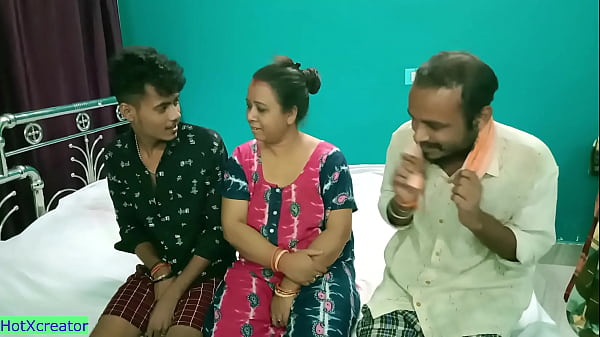 Play MP4 - Hot Milf Aunty shared&excl; Hindi latest threesome sex