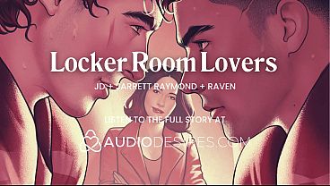 FMM Trio Locker Room Sex &ndash; Bi Play & Voyeur Action - ASMR Porn Erotic Audio Story 