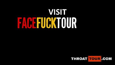 Nonton 18yo Colombian Cutie Pinned To The Wall Gets Throat Fucked Deep & Swallows Bwc Warm Cum thumbnail