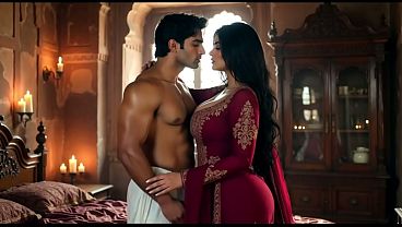 Seductive moments in haveli hotel 