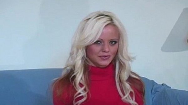 Ugly blonde slut in boring stockings video