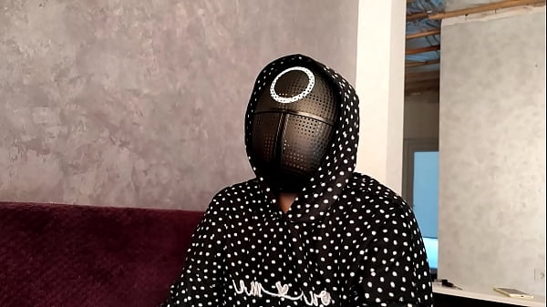 Squid Game. I jerked off a member's dick andhe cum_on my tits