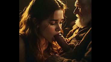 Old Grandpa Sucked By Cute Teen Her Mouth Skills So Good He Almost Can't Hold His Cum Real Blowjob Voice Over ( Ai Generated) Moaning Sounds Of Real Pleasure Lile Oldje thumbnail