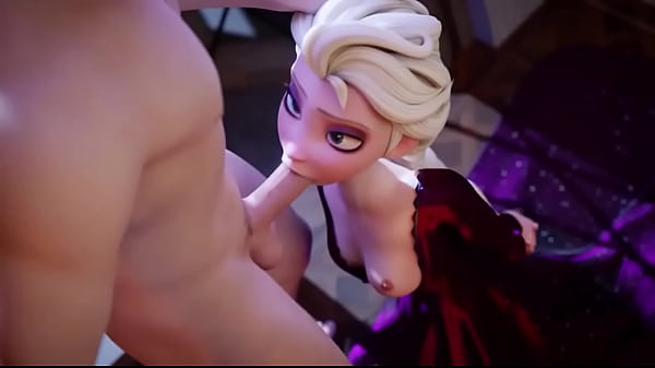 Elsa gets her throat fucked hard ( Animation by Fire Box Studio )