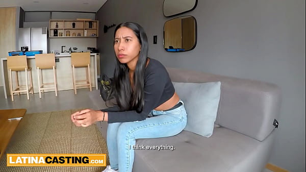 Big boobs 18yo colombian wasnt that hard to convince before getting on her knees