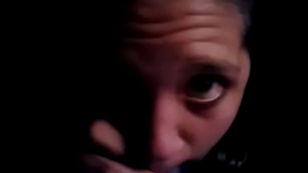 She blows and deepthroats a big purple dildo 