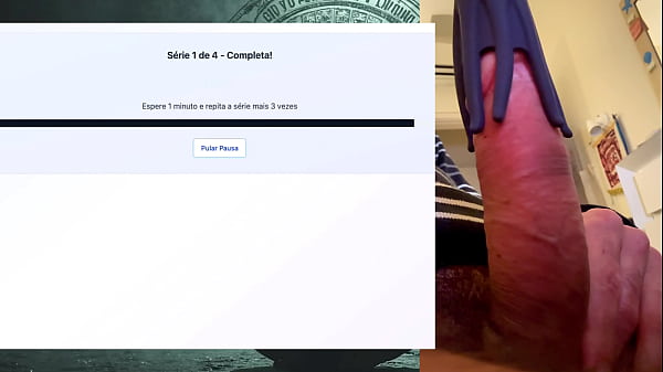 Exercise session for a strong fat and powerful 19 cm cock that can last hours without cumming 