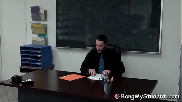 Cute Slut Gracie May Green Spreads_Pussy For Her Teacher