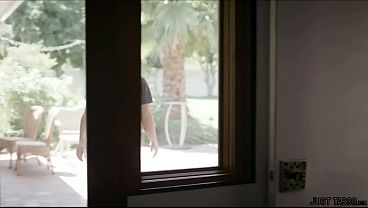 Nonton When Candice Is Cleaning Up The Empty House They Hired Her For, Two Blokes Come Walking In Ready To Rob The Place! She Stops Them In A Special Way! thumbnail