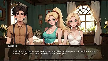 Farmer kink taboo hentai game ep 13 french kiss my best friend before showing my erect cock to the step sisters