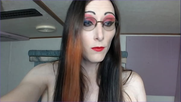 Shemale step-mommy makes you suck her dick and jerk your cock 