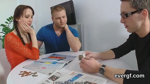 Bankrupt lover lets spicy friend to ream his ex-gf for cash 