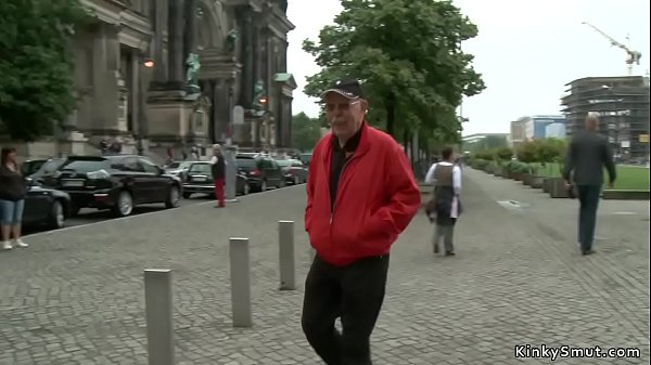 Busty German Milf banged in_public places