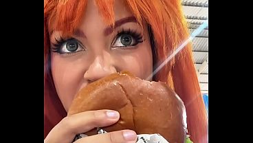 Fart Explosion After Cosplay Con Stuffing Bloated Belly and Toilet Farts