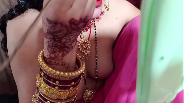 Suhagraat New Married Bhabhi First Night Fucking Clear Hindi Audio thumbnail