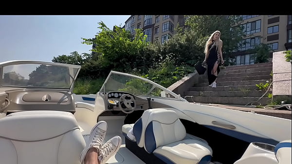 hotblonde_in sexy_lingeriefucks captain on boat