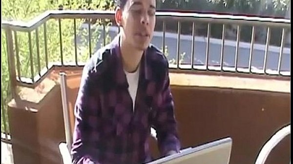 Hot stud blindfolded and fucked by cop 