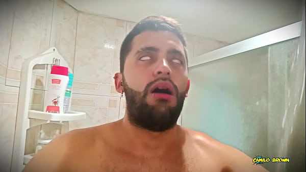 No Hands Water Masturbation. Letting The Stream Of Water Fall On My Big Uncut Latino Cock Until It Makes Me Cum Hands Free ? thumbnail