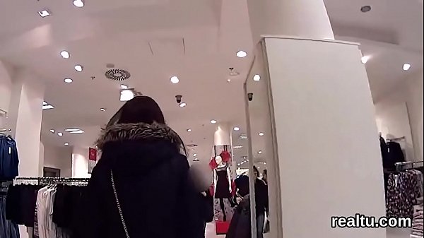 Exquisite czech chick gets tempted in the mall and penetrated in pov 