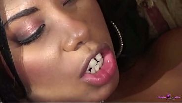 While Sucking Her Fat Ebony Tits His White Schlong Desperately Wants To Pound Her Twat thumbnail