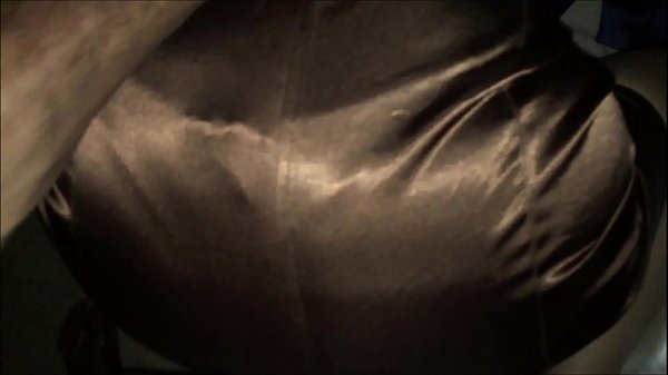 French slut in dress babydoll satin panties and lingerie heels and fishnet licking pussy insults ass to mouth spanking