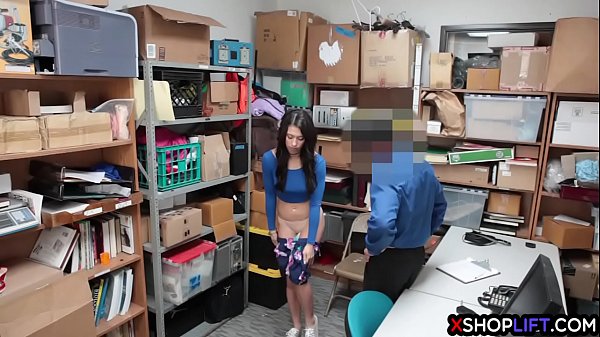 Teen thief busted and fucked by a security guards big_cock