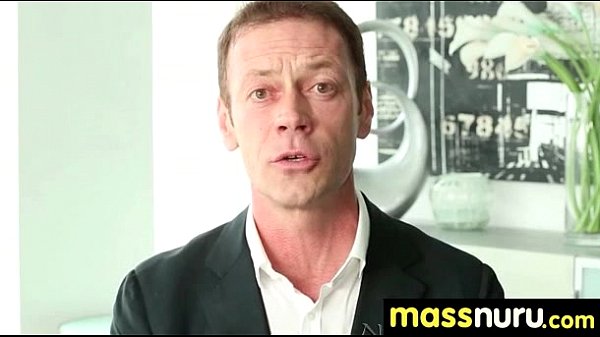 Sweetie gives a hot slippery nurumassage7