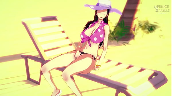 Nico robin masturbates and shows her big boobs and tight pussy
