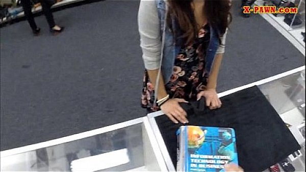 College student pawns her pussy and fucked in the backroom 