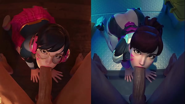 Nonton D.va Sucks Your Big Cock - Ow thumbnail
