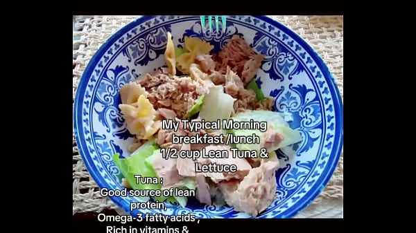 My typical morning breakfast 1 2 cup lean tuna & lettucegeorgia 