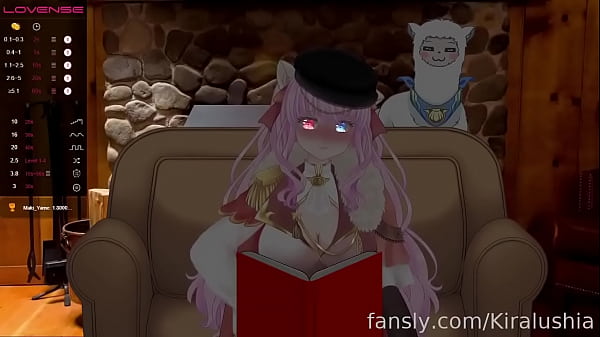 Lewdtuber reading a nsfw fan_fiction_in streaming but_the viewers disturb her_operating her toy