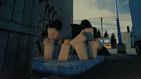 Roblox futa & strapped lesbian fucks innocent slut