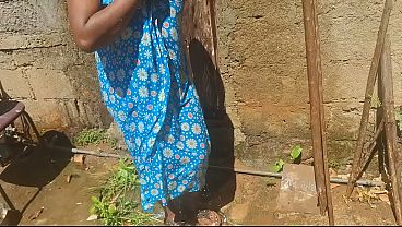 Maid Bathing outdoor and indoor