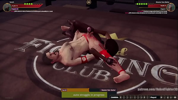 Sarah VS Master Ken_Baiter Naked Fighter 3D