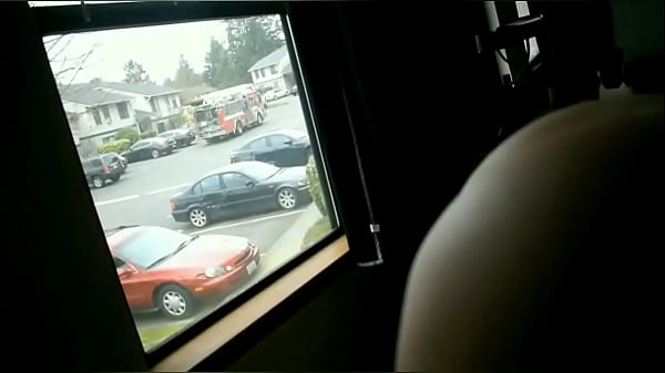 Exhibitionist milf huge ass window flashing