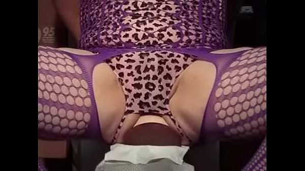 big gaping in purple lingerie sexy ass