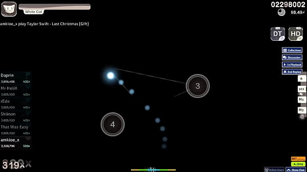 Osu play last christmas fc by amkioe x 6 digit hddt 