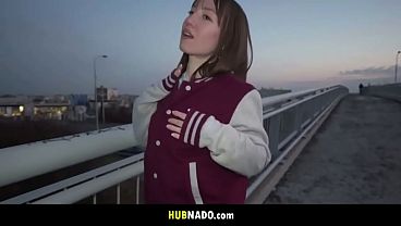 Brunette Beauty Kate Quinn Dances, Pleases, and Takes a Hot Load
