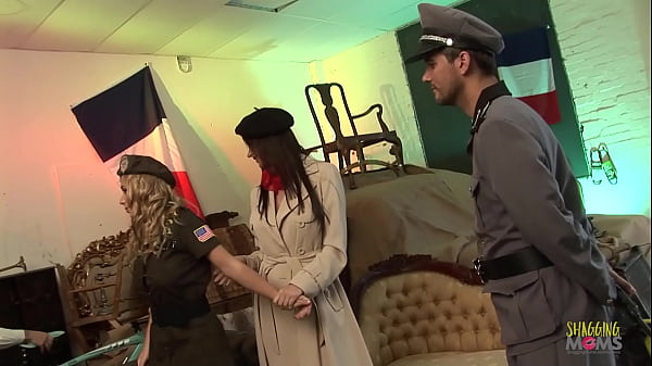 This milf with amazing fake tits can ride cock for hours as can be seen in this foursome 