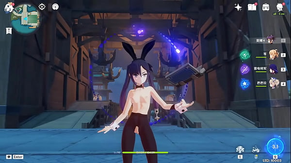 王何惜 or hexilucky genshin impact mod for mona bunny girl nude from a chinese mod that like doing nude lewds and posting 