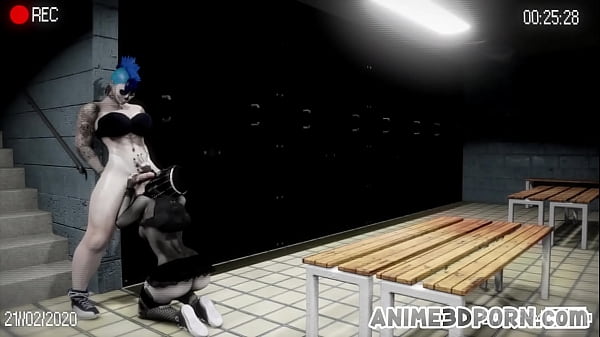 Two Muscular Shemales And Geeky Whore In A Threesome thumbnail