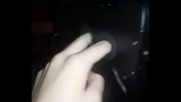 Sexy man fingers his computer 