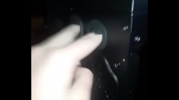 Sexy man fingers his computer