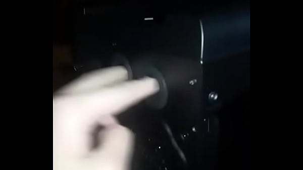 Sexy man fingers his computer