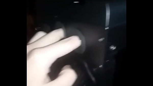 Sexy man fingers his computer
