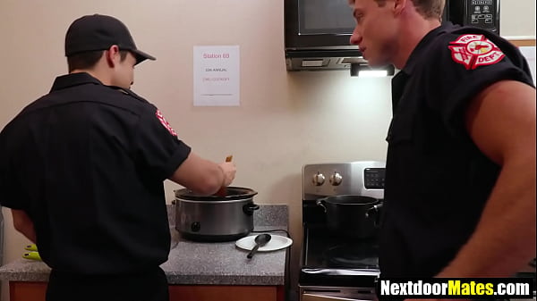Gay firefighters sucking and fucking bareback 