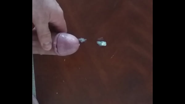 Cumshot on table 