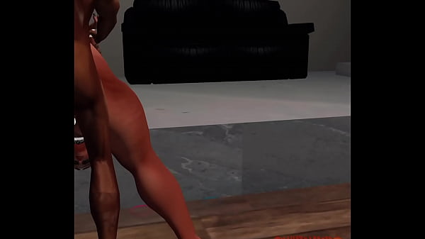 Big booty ebony anime gets hit from the back