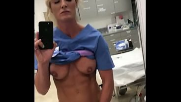 Nurse Flashes And Masturbates While Working-fake thumbnail